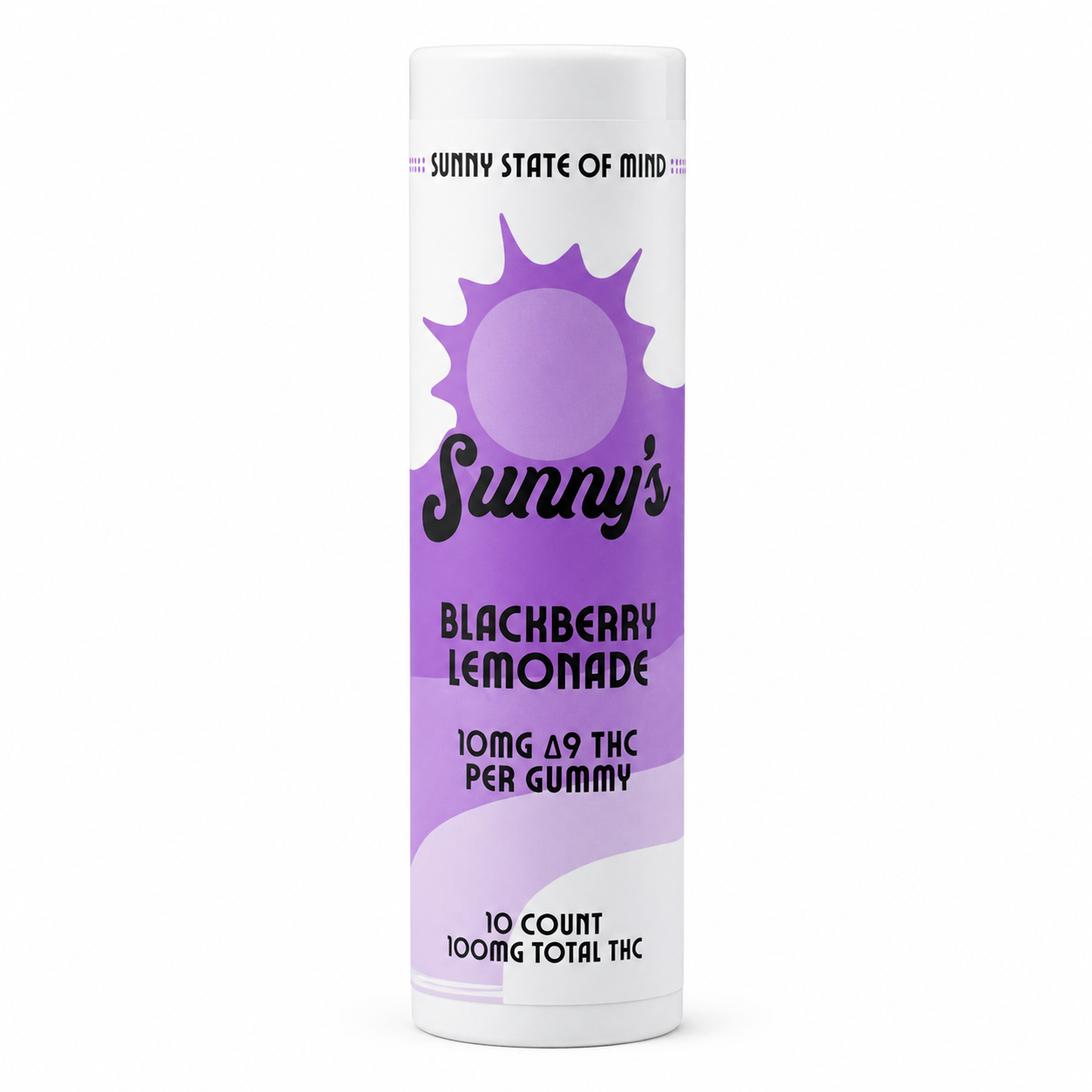 Sunny's Delta 9 THC 10MG Gummies Blackberry Lemonade / 10-count